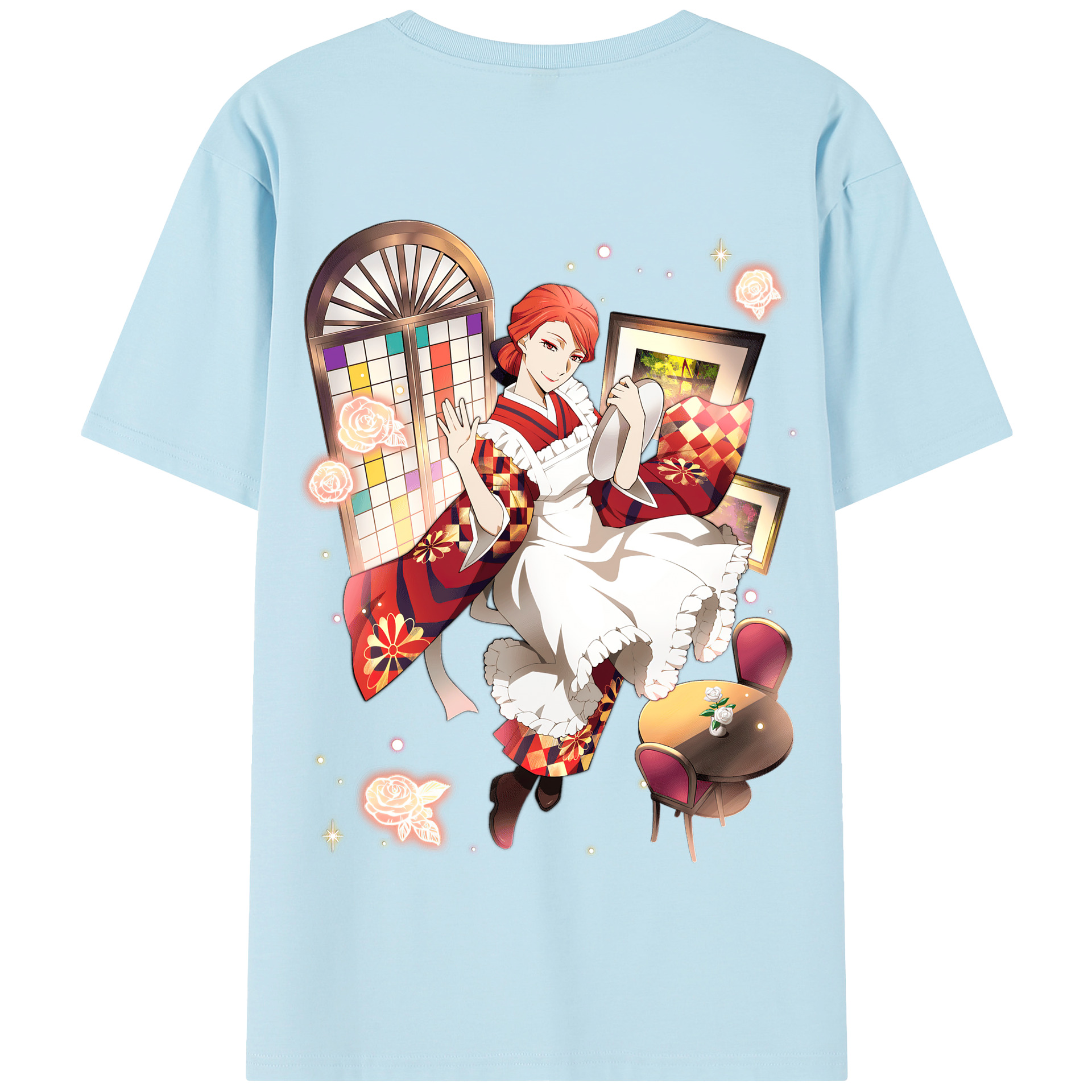 （画像用） 文豪ストレイドッグス Bungo Stray Dogs 綿100％半袖Tシャツ（背面プリント）